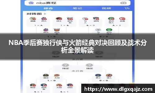 NBA季后赛独行侠与火箭经典对决回顾及战术分析全景解读